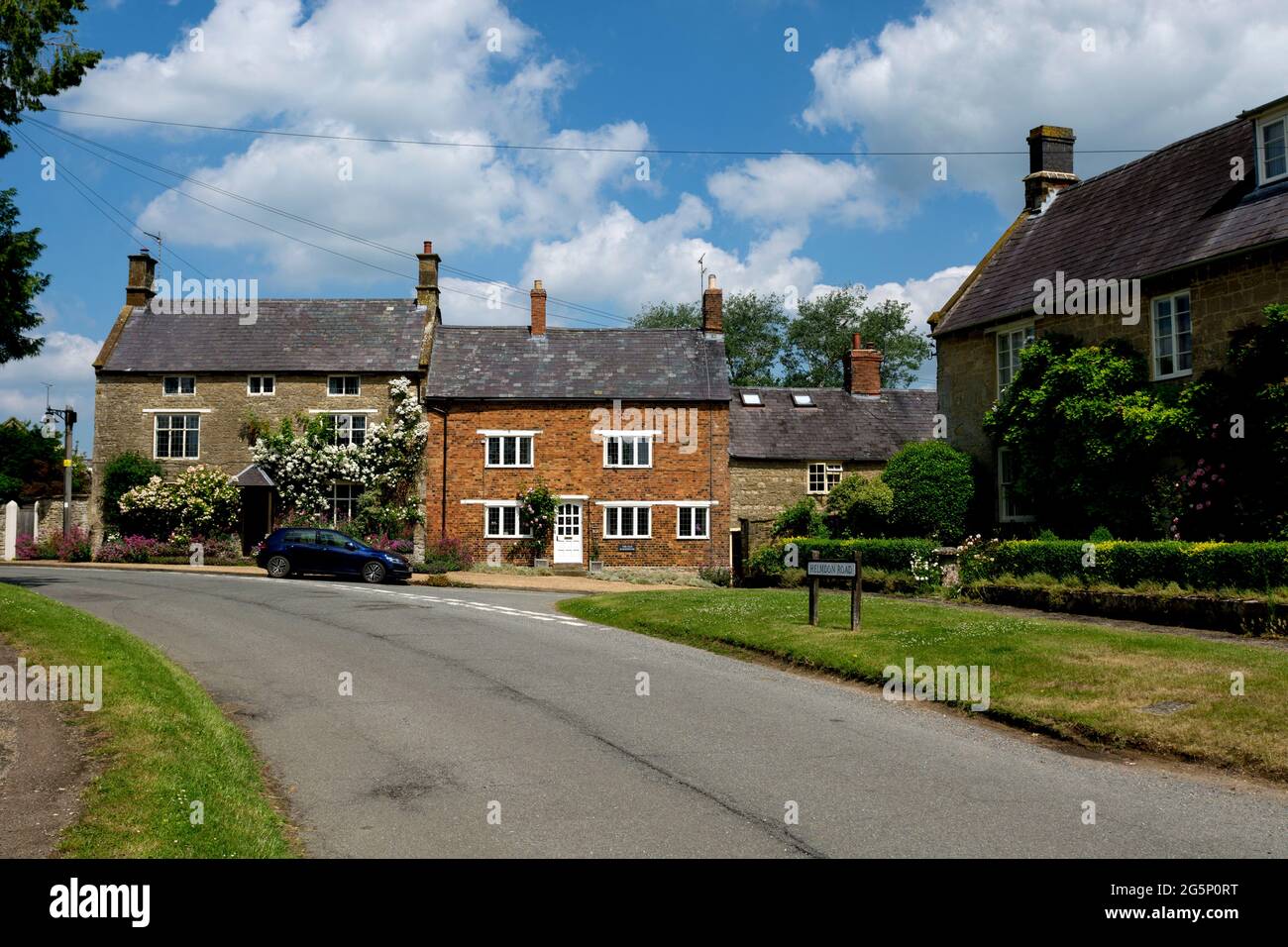 Sulgrave Village, Northamptonshire, Inghilterra, Regno Unito Foto Stock
