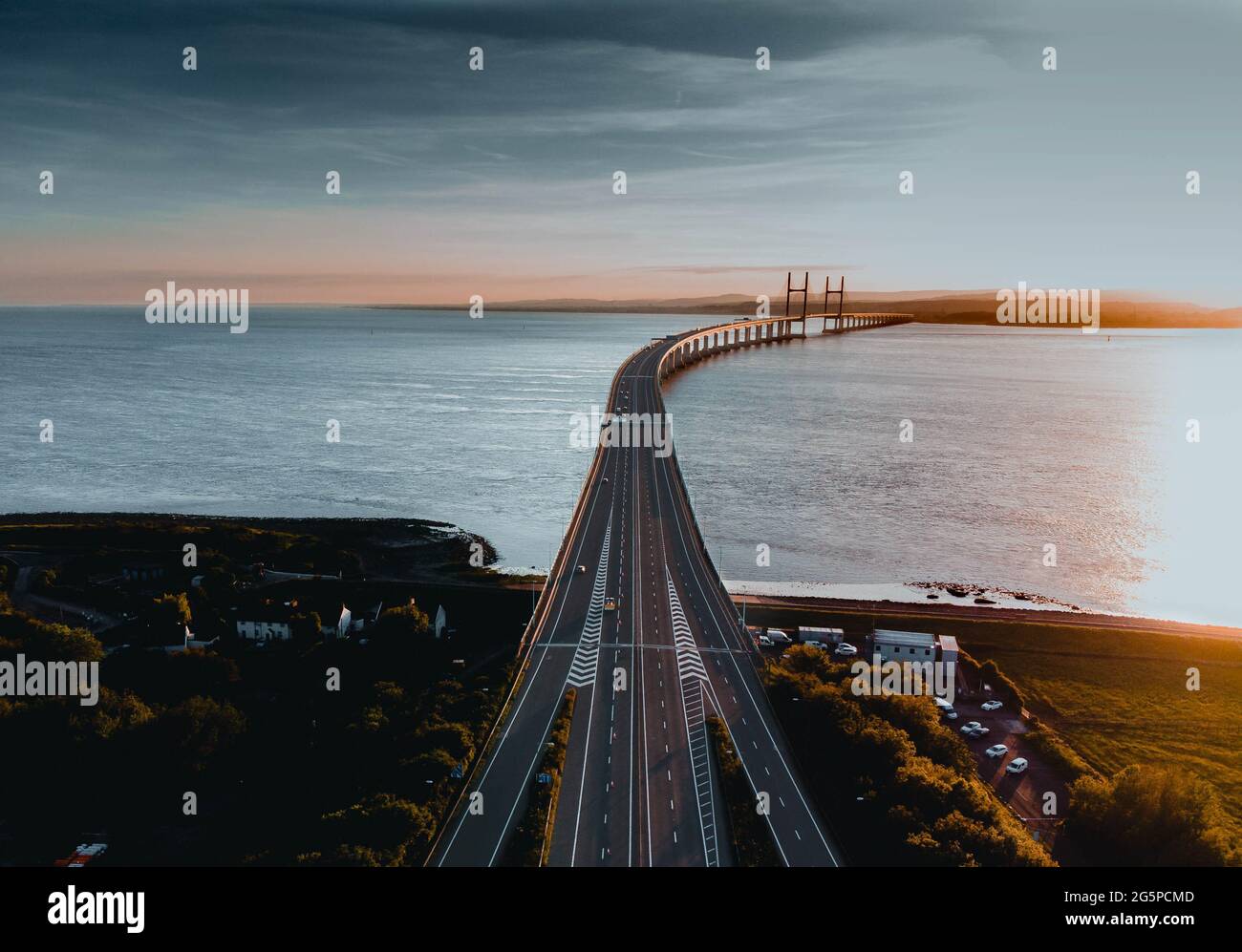 Prince of Wales Bridge UK Foto Stock