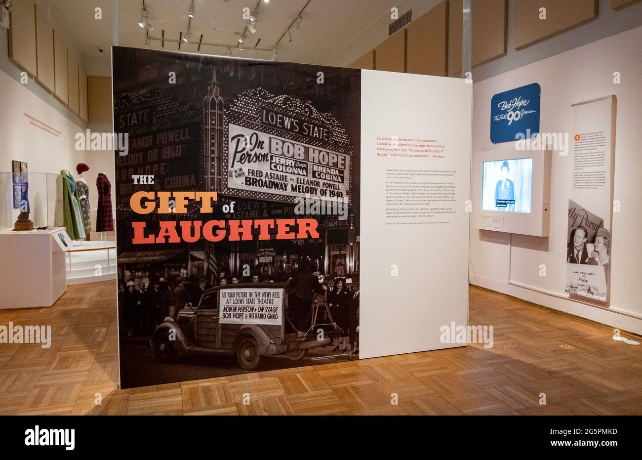 The Gift of Laughter: Bob Hope e la seconda guerra mondiale alla New York Historical Society & Library, New York, USA Foto Stock