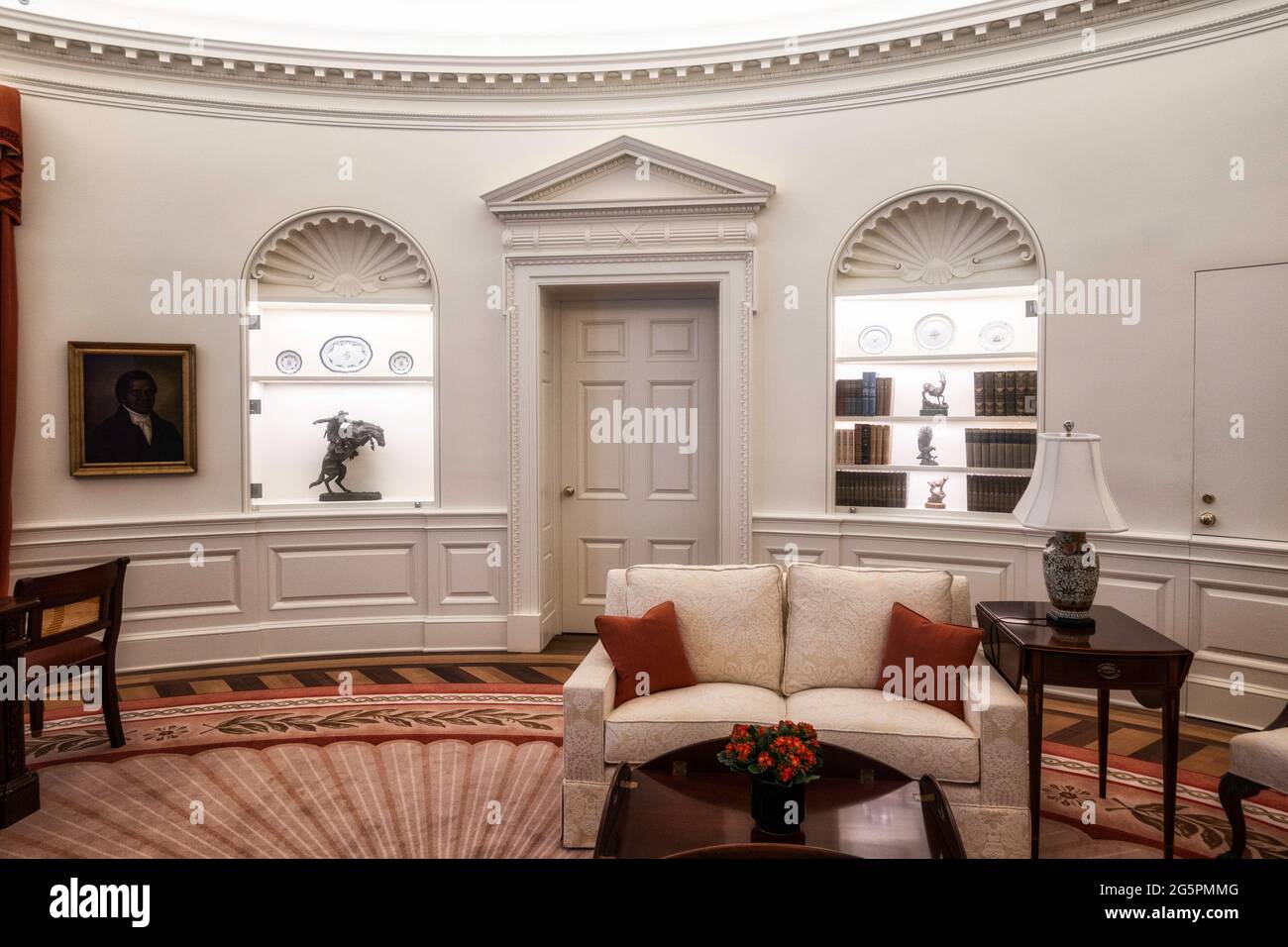 Replica del Presidents Oval Office presso la New York Historical Society & Library, New York, USA Foto Stock