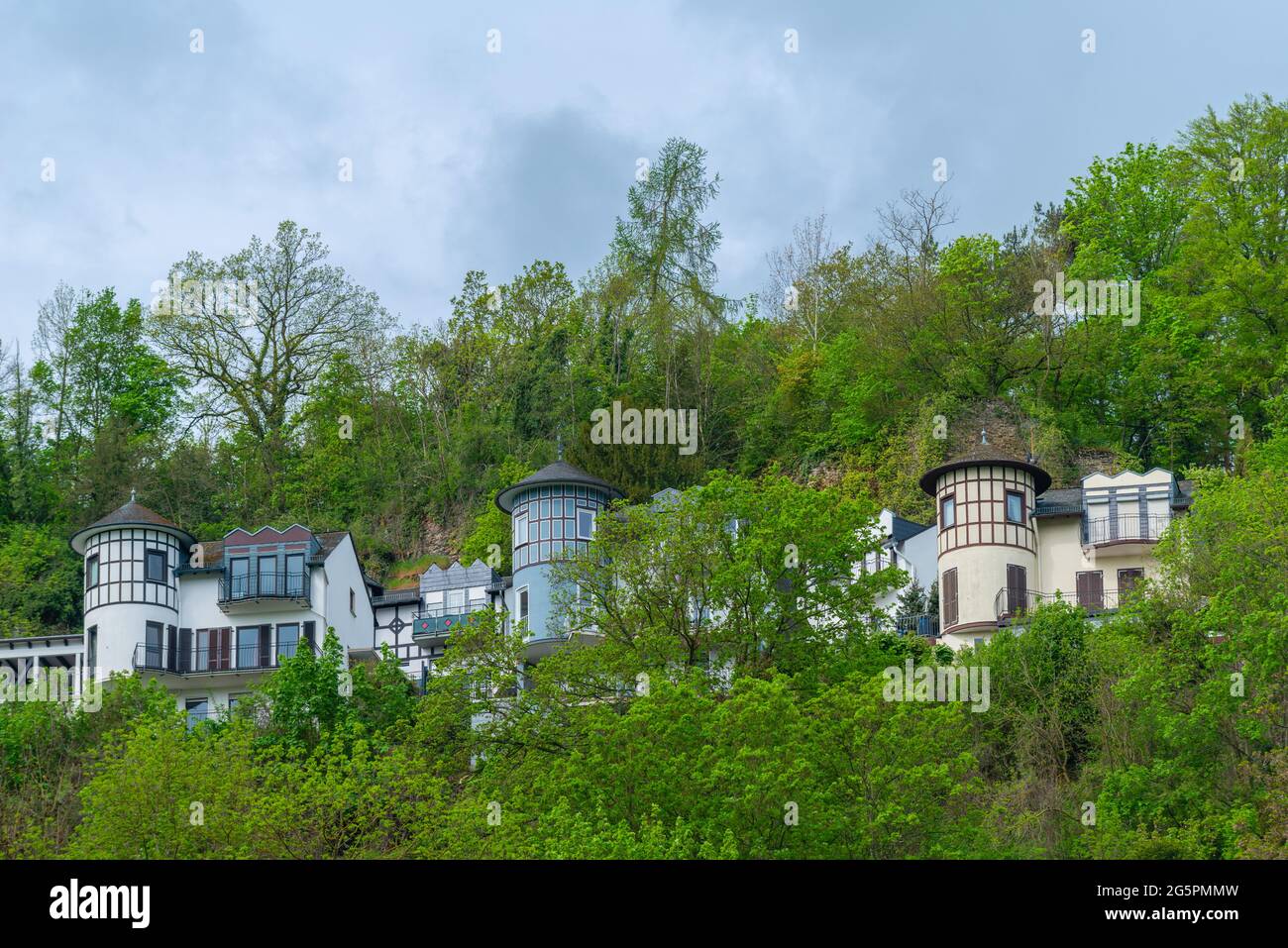 San Goar, alta Valle del Medio Reno, Patrimonio Mondiale dell'UNESCO, Rheineland-Palatinato Germania Foto Stock