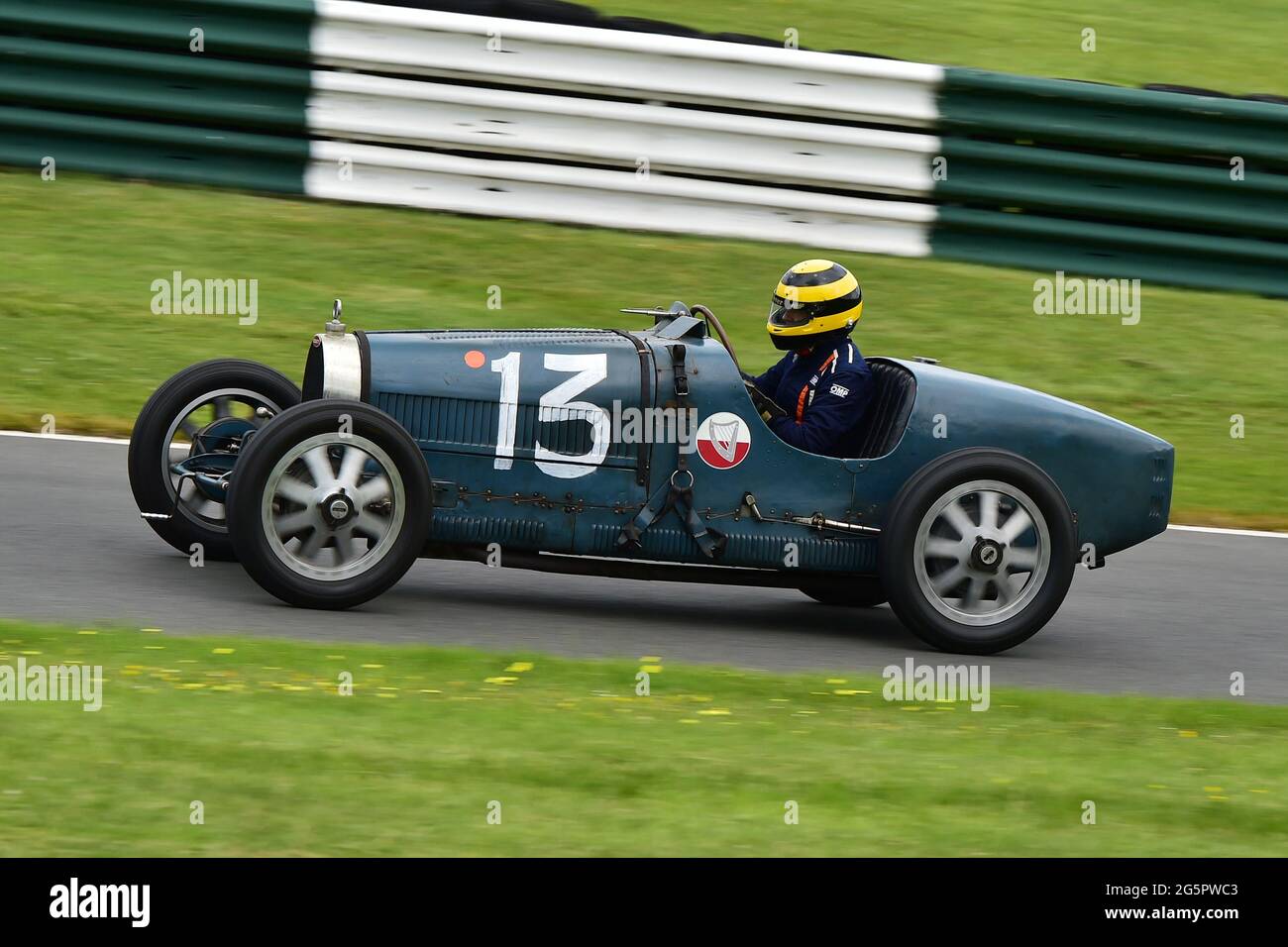 Duncan Pittaway, Bugatti T35, John Holland Trophy per auto da corsa d'epoca e Shuttleworth Nuffield Len Thompson Trophies per auto da corsa Pre-1961, Shu Foto Stock