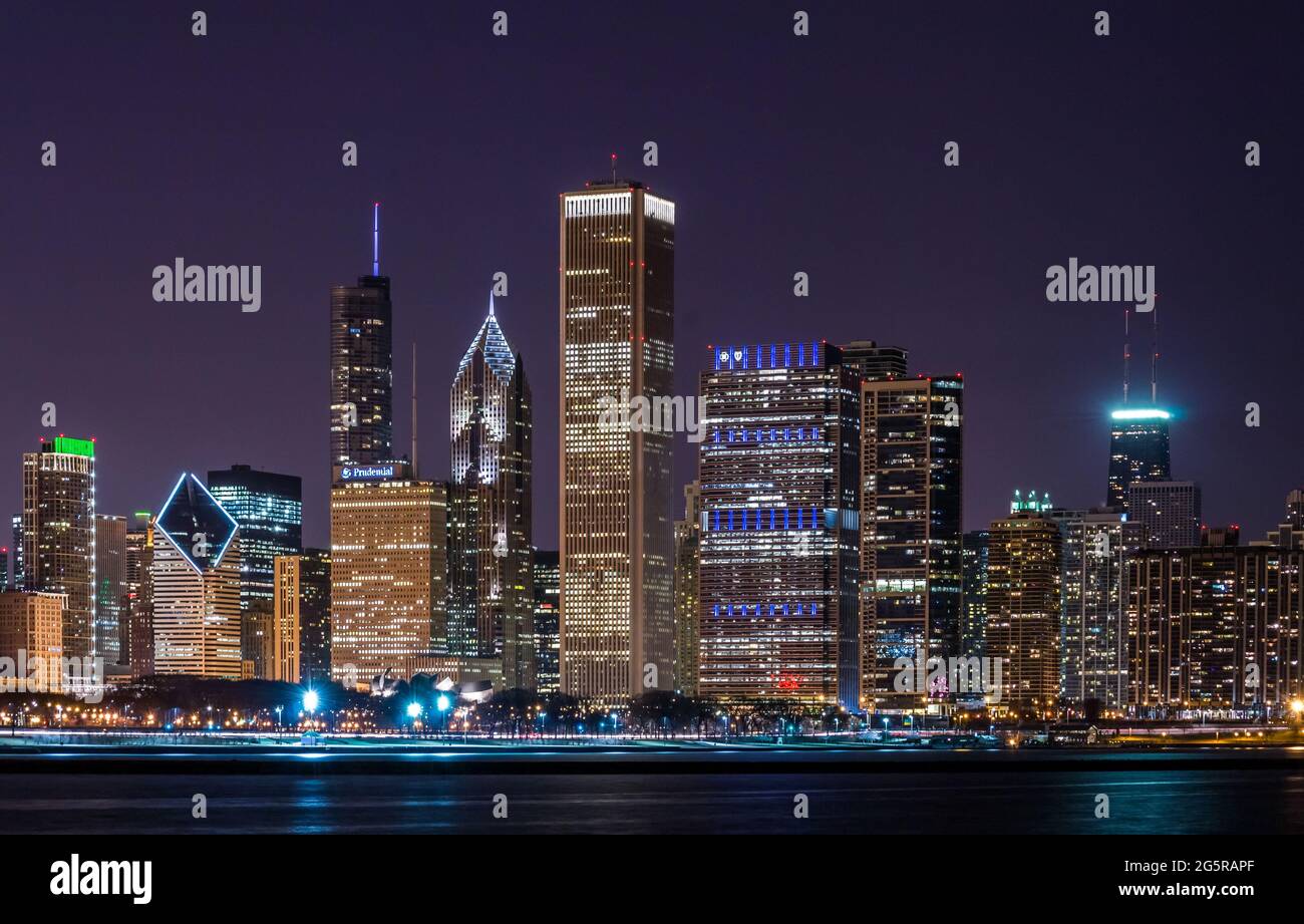 Chicago, Illinois / USA - Chicago Skyline Foto Stock