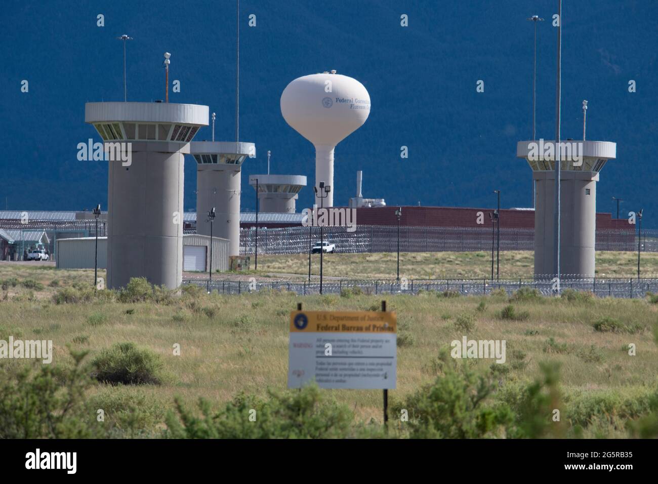 IL PENITENZIARIO FEDERALE DI MASSIMA SICUREZZA CONOSCIUTO COME SUPERMAX VICINO A FLORENCE, COLORADO Foto Stock