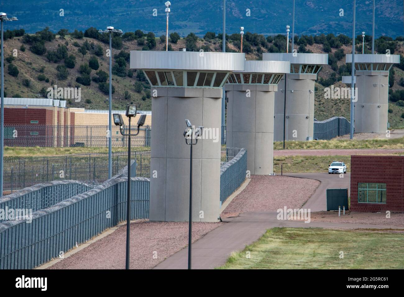 IL PENITENZIARIO FEDERALE DI MASSIMA SICUREZZA CONOSCIUTO COME SUPERMAX VICINO A FLORENCE, COLORADO Foto Stock