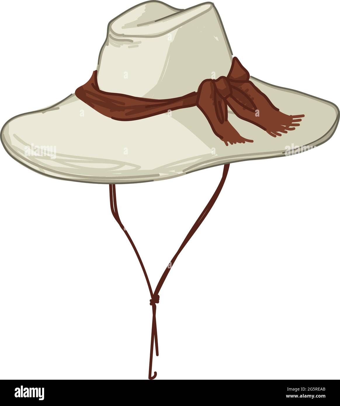 Safari cappello, cappuccio protettivo per turisti vettore Immagine e  Vettoriale - Alamy
