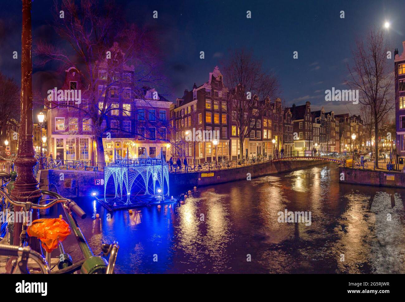 Amsterdam Light Festival Foto Stock