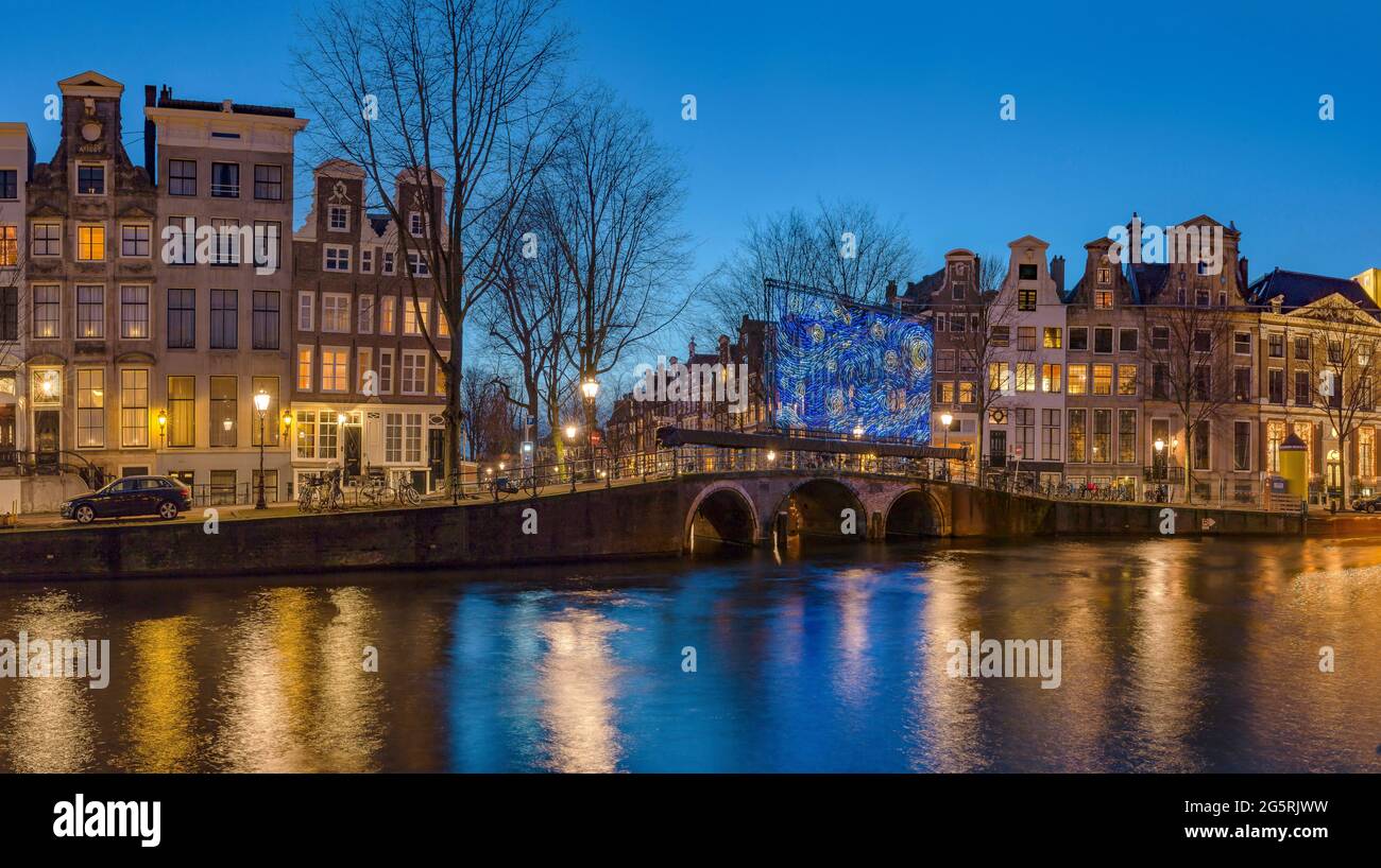 Amsterdam Light Festival Foto Stock