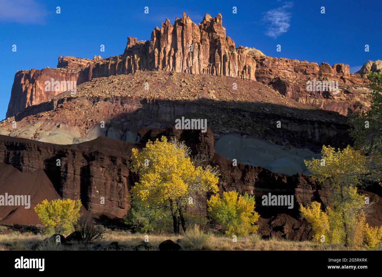 USA, Southwest, Colorado Plateau, Utah, Capitol Reef National Park, The Castle Foto Stock