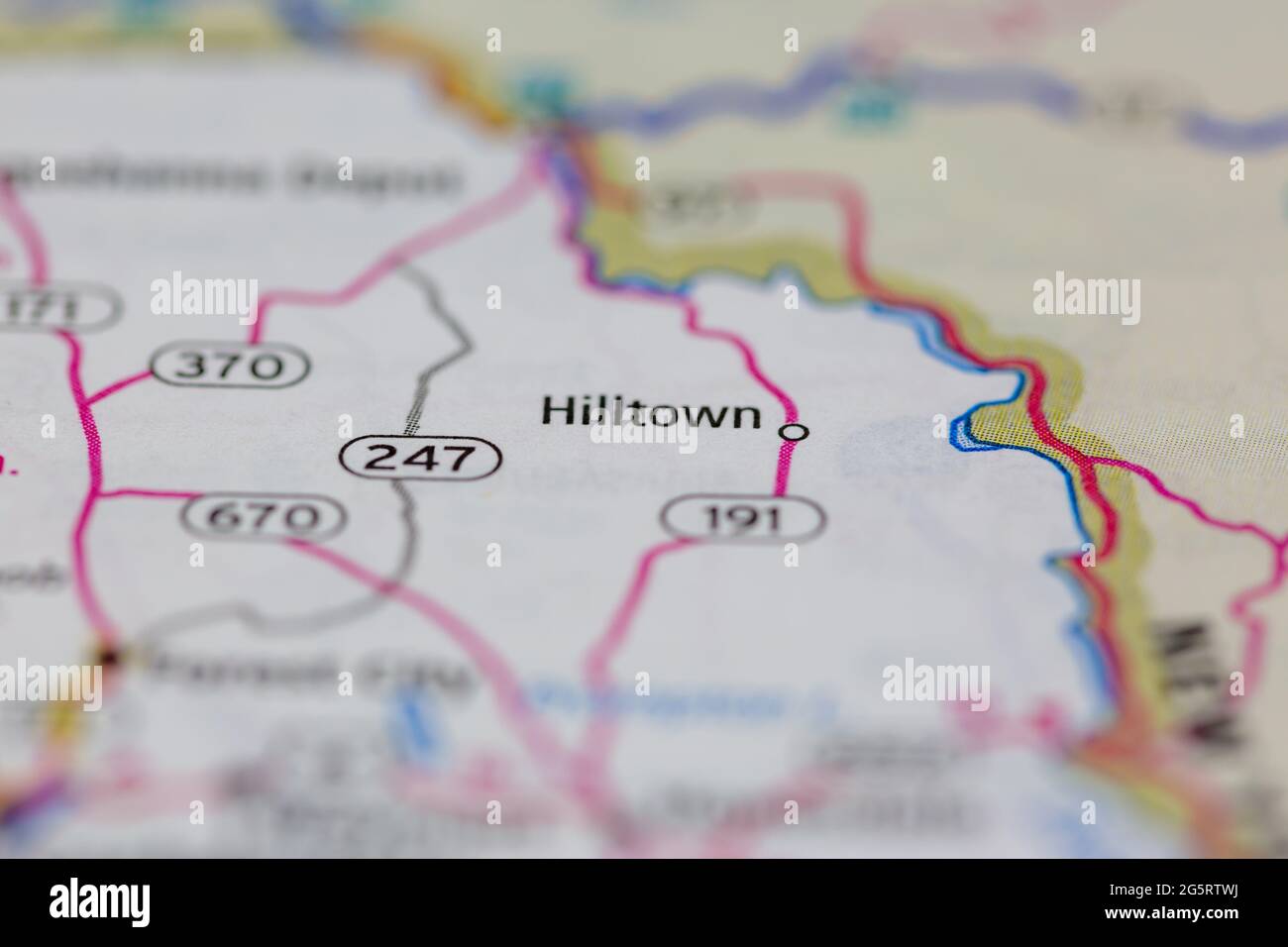 Mappa di hilltown pennsylvania immagini e fotografie stock ad alta