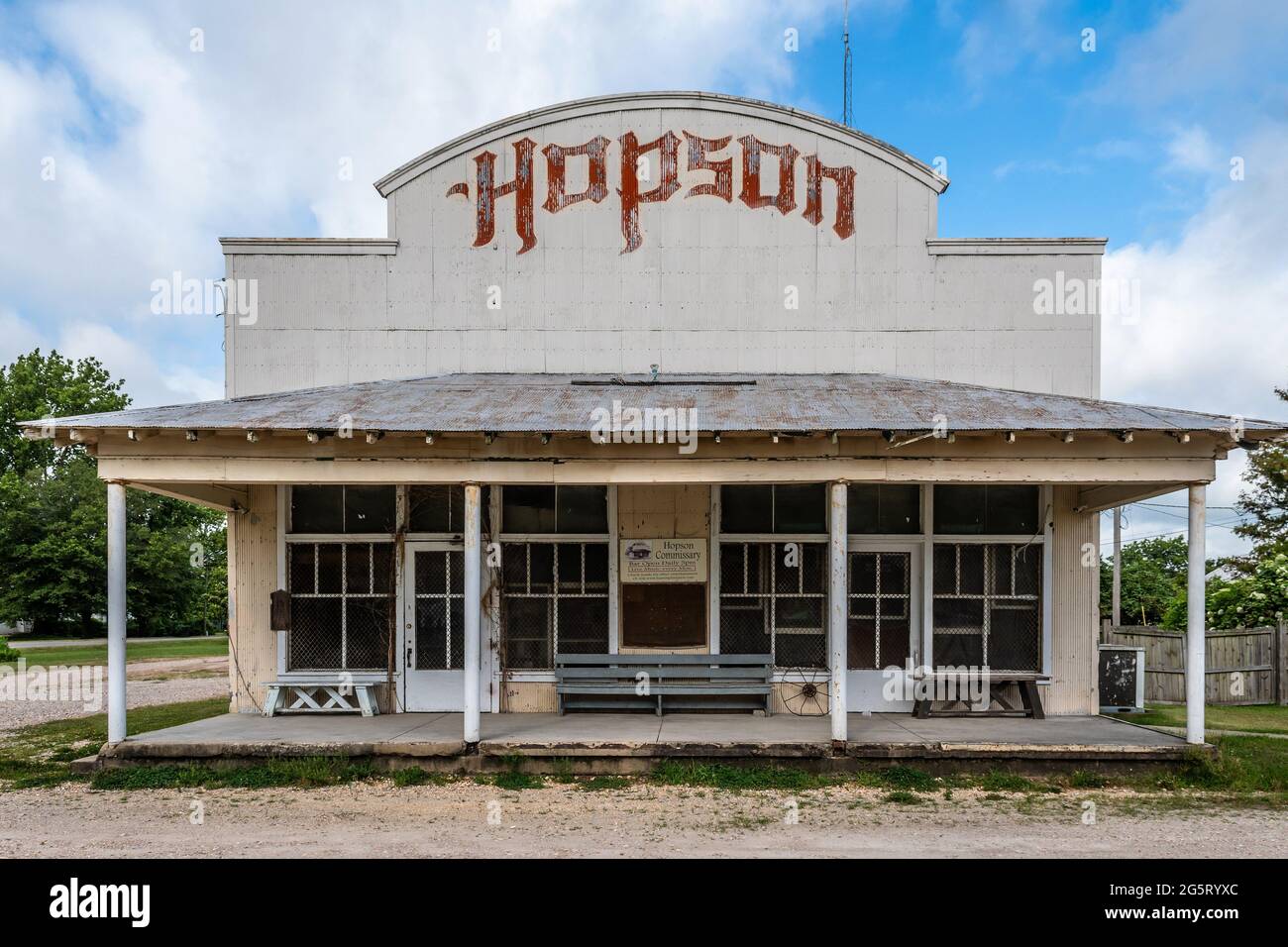Hopson Plantation, la prima piantagione del Mississippi ad usare un selezionatore meccanico di cotone nel 1935, Clarksdale, MS, USA. Foto Stock