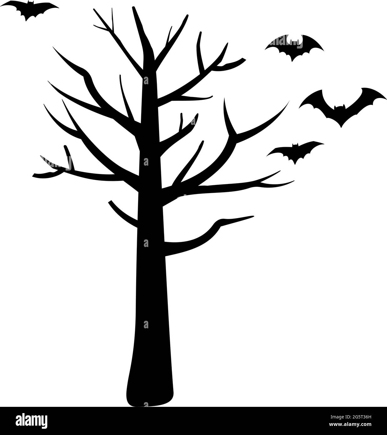 Set di silhouette nere per l'Halloween di Natale Illustrazione Vettoriale