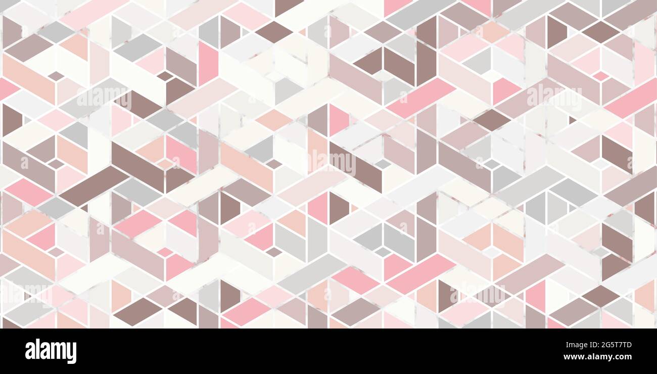 Design moderno con motivo geometrico senza giunture astratto. Colore pastello con linea di marmo elegante sfondo per tappeti, carta da parati, abbigliamento, avvolgimento, batik Illustrazione Vettoriale