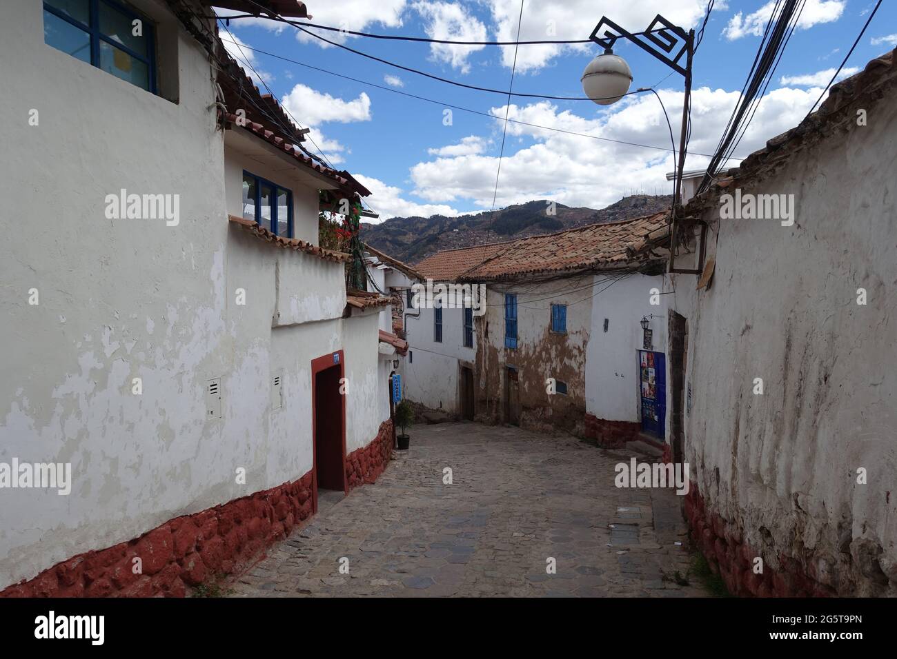 Perù Cusco - Foto di strada zona della città vecchia Foto Stock