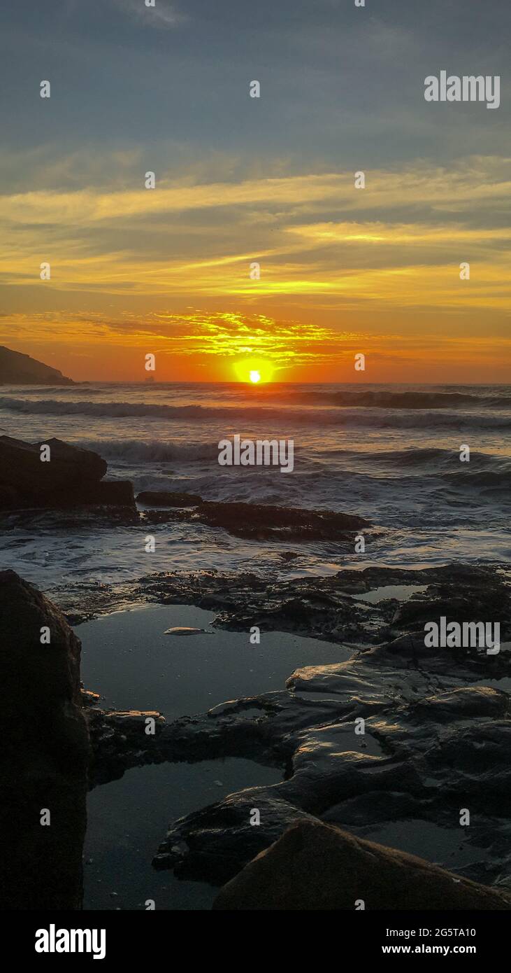 tramonto hawaii perfetto Foto Stock