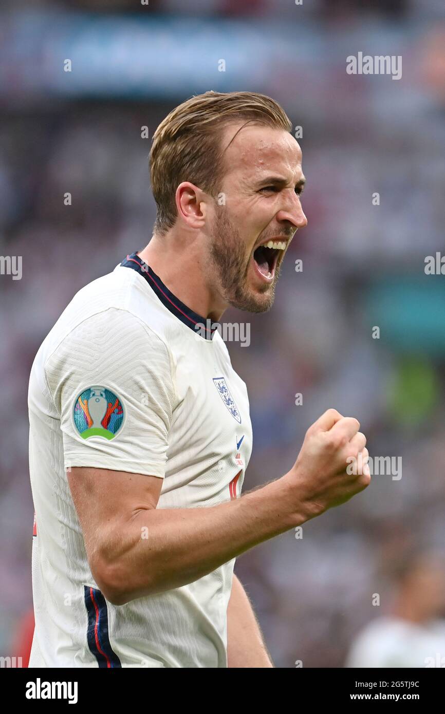 Londra, UK, 29/06/2021, giubilazione Harry KANE (ENG) round del 16, partita M44, Inghilterra (ENG) - Germania (GER), il 29 giugno 2021 a Londra/Gran Bretagna. Calcio EM 2020 dal 06/11/2021 al 07/11/2021. vÇ¬ Foto Stock