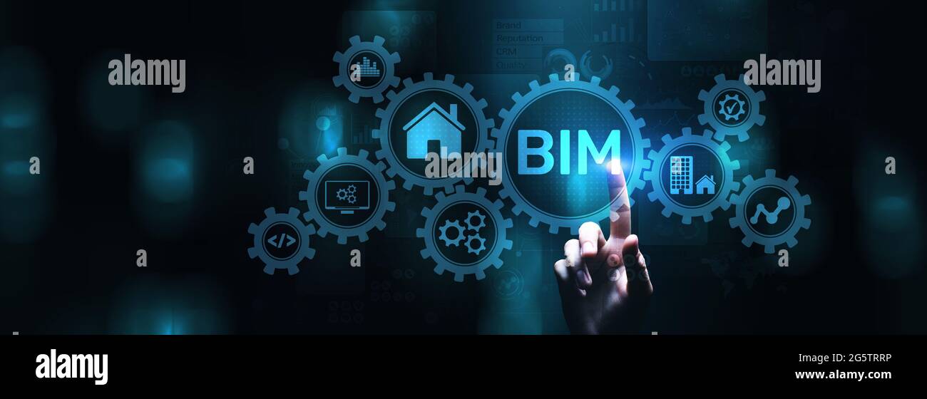 Software di sviluppo per la modellazione di informazioni BIM. Foto Stock