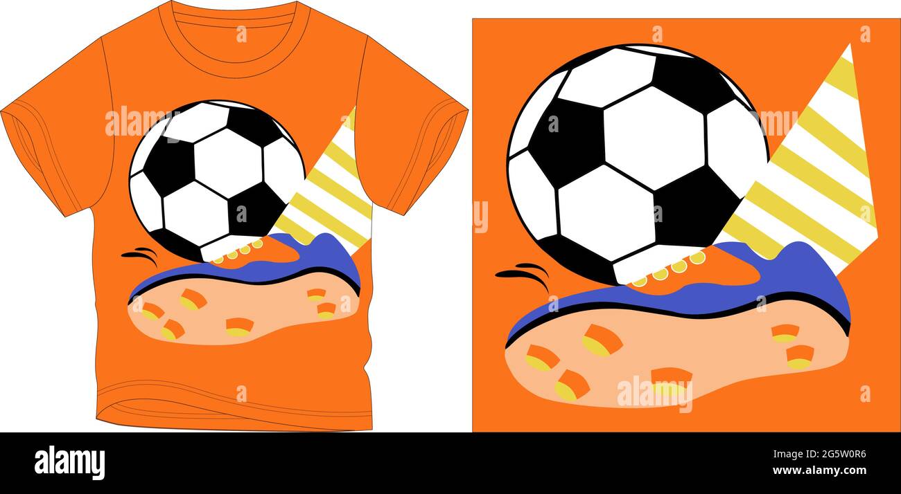 Kick football grafica disegno vettoriale illustrazione Illustrazione Vettoriale