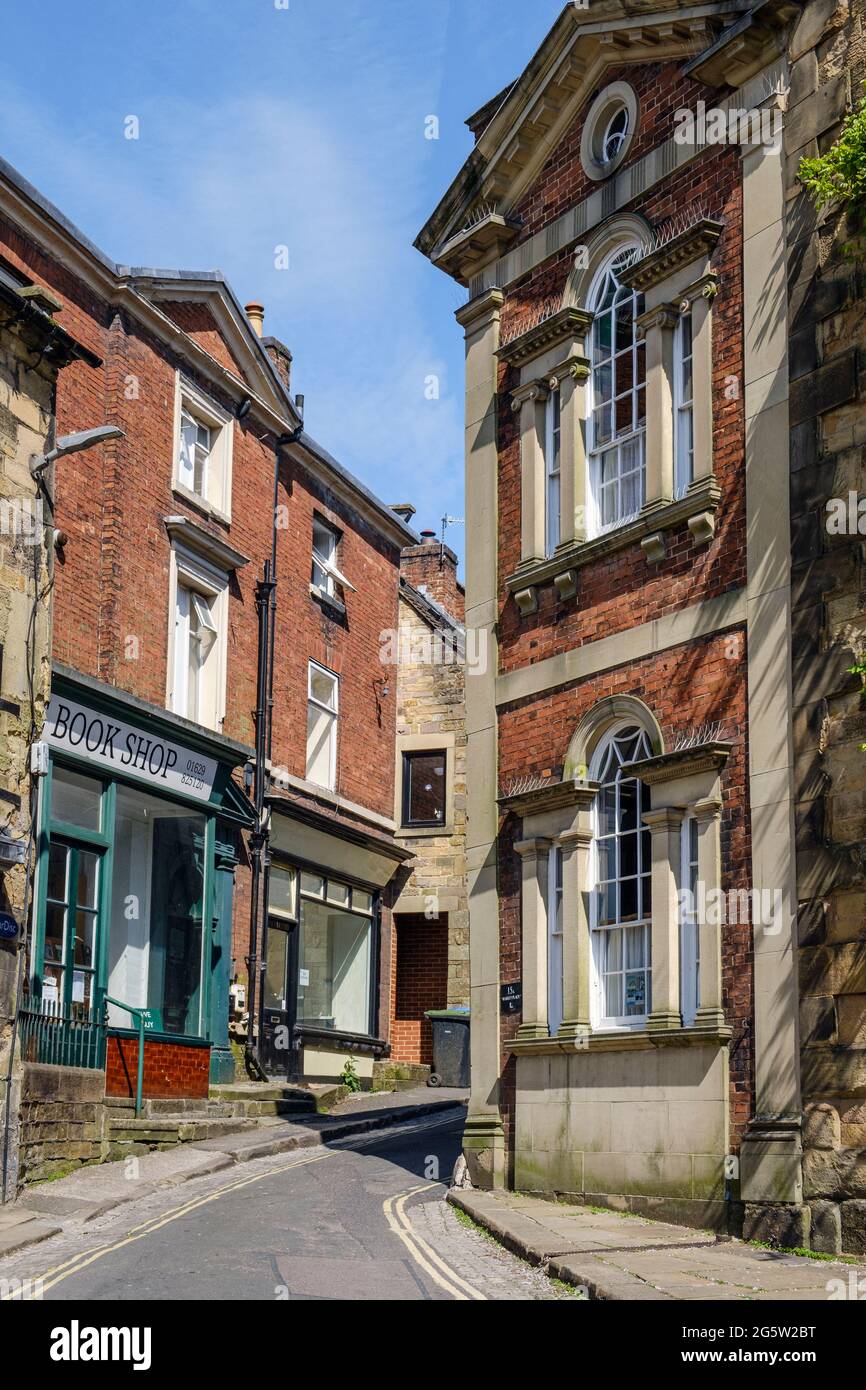 Edifici georgiani nel Market Place, Wirksworth, Derbyshire Foto Stock