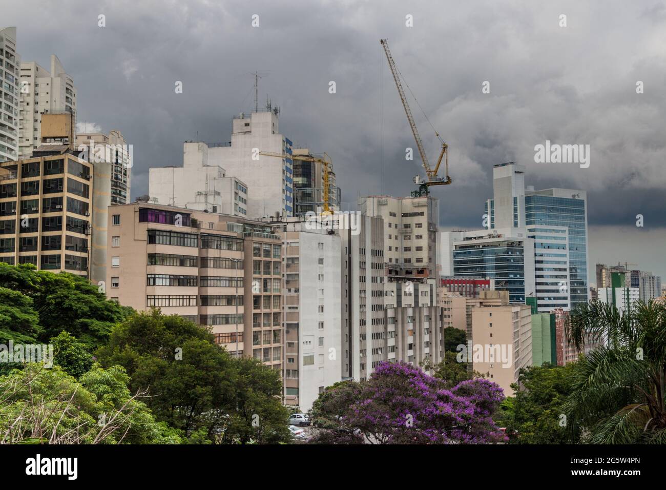 Skyline di Sao Paulo, Brasile Foto Stock