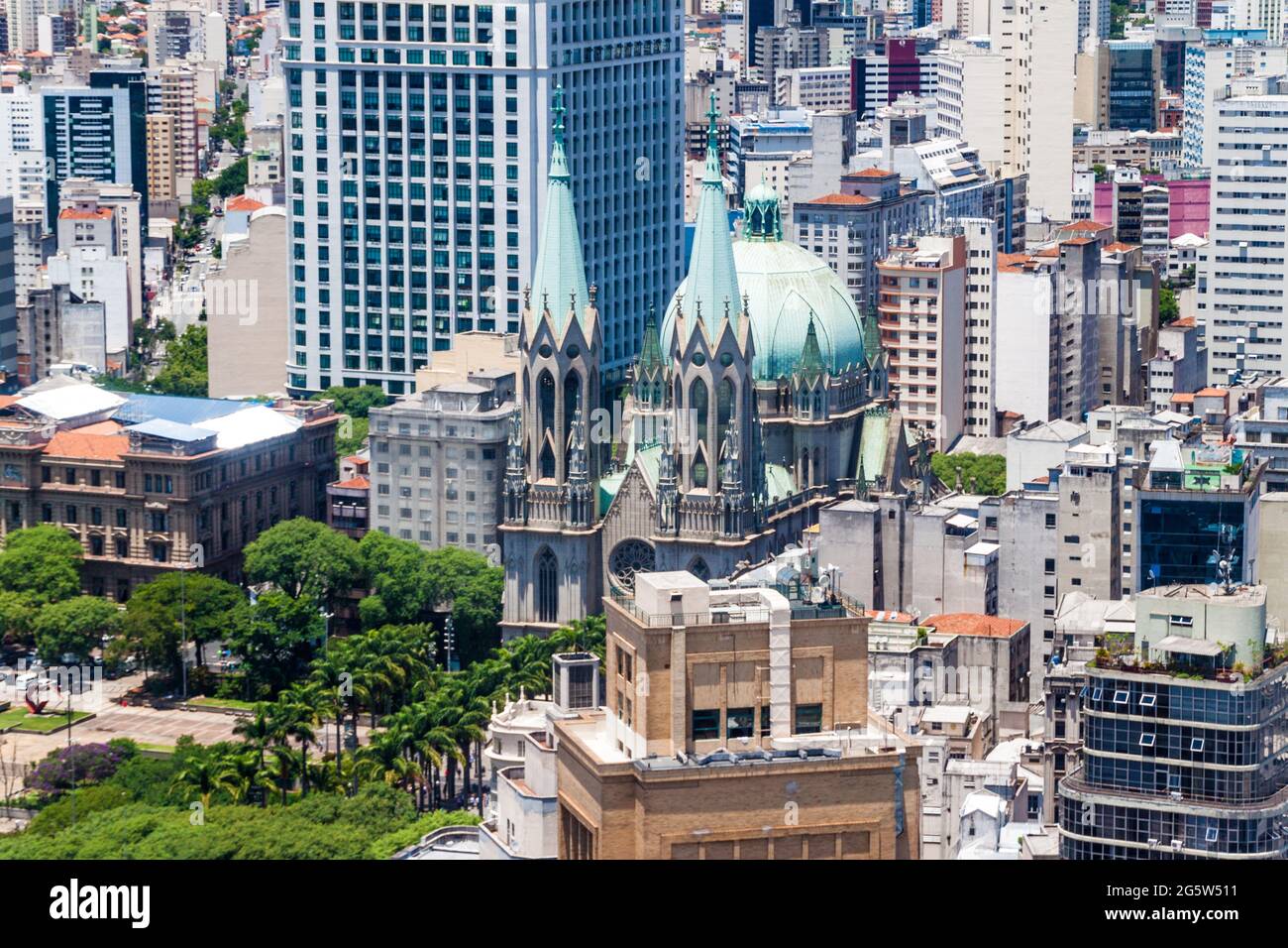 Catedral da se a San Paolo, Brasile Foto Stock