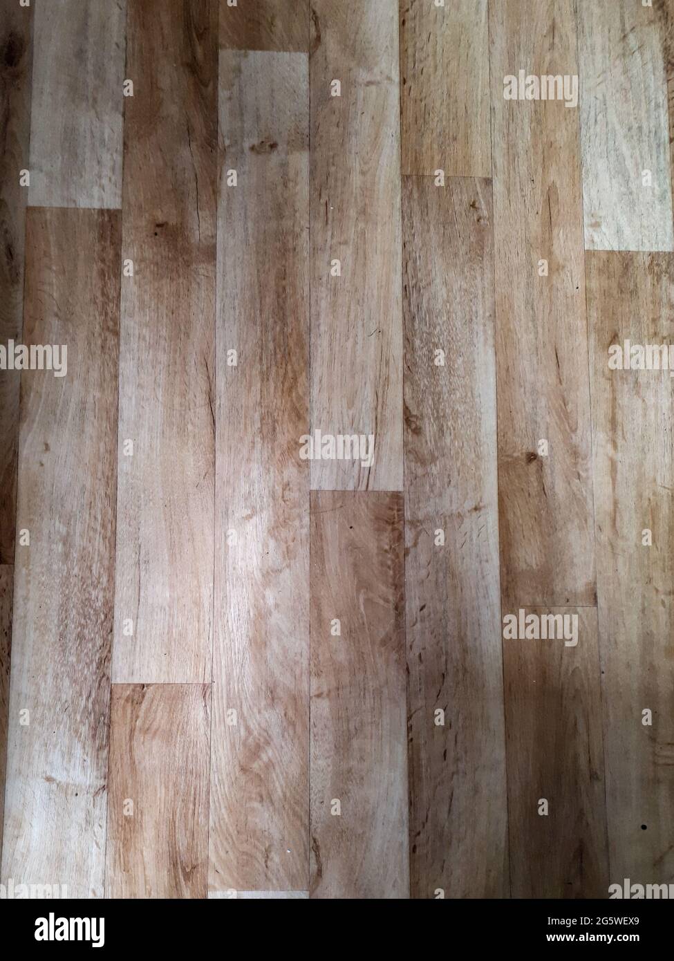 Primo piano di un pavimento in PVC di legno Foto Stock