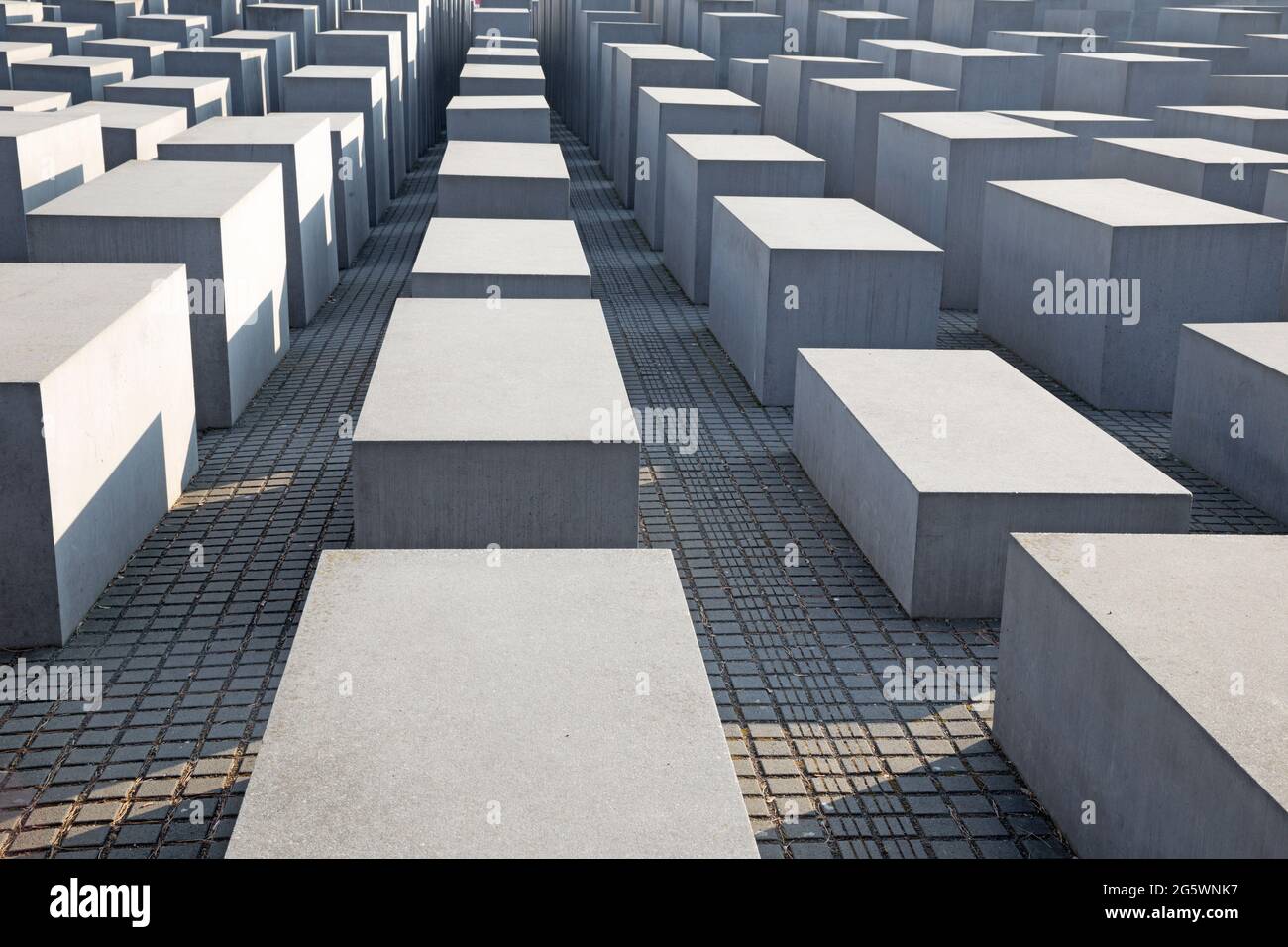 BERLIN, GERMANY, FEBRUARY - 13, 2017: The memorial of Holocaust. Foto Stock