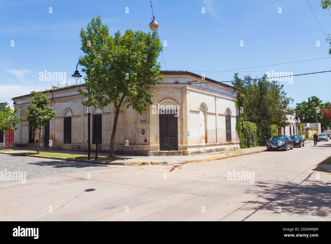 Angolo della Città Vecchia a San Antonio de Areco, Provincia di Buenos Aires, Argentina Foto Stock
