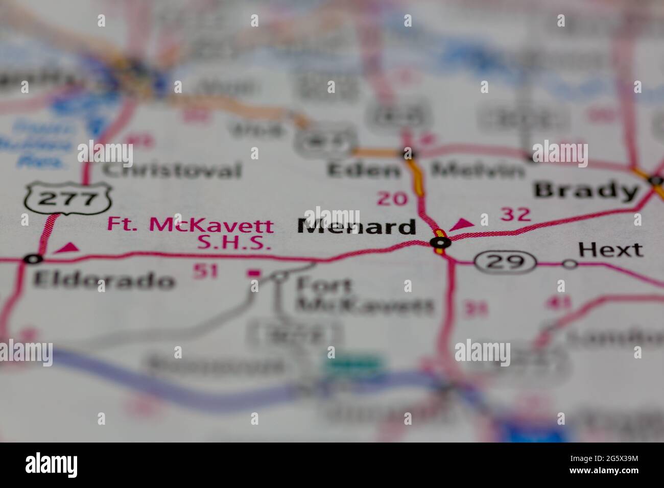 Mappa di menard texas immagini e fotografie stock ad alta risoluzione