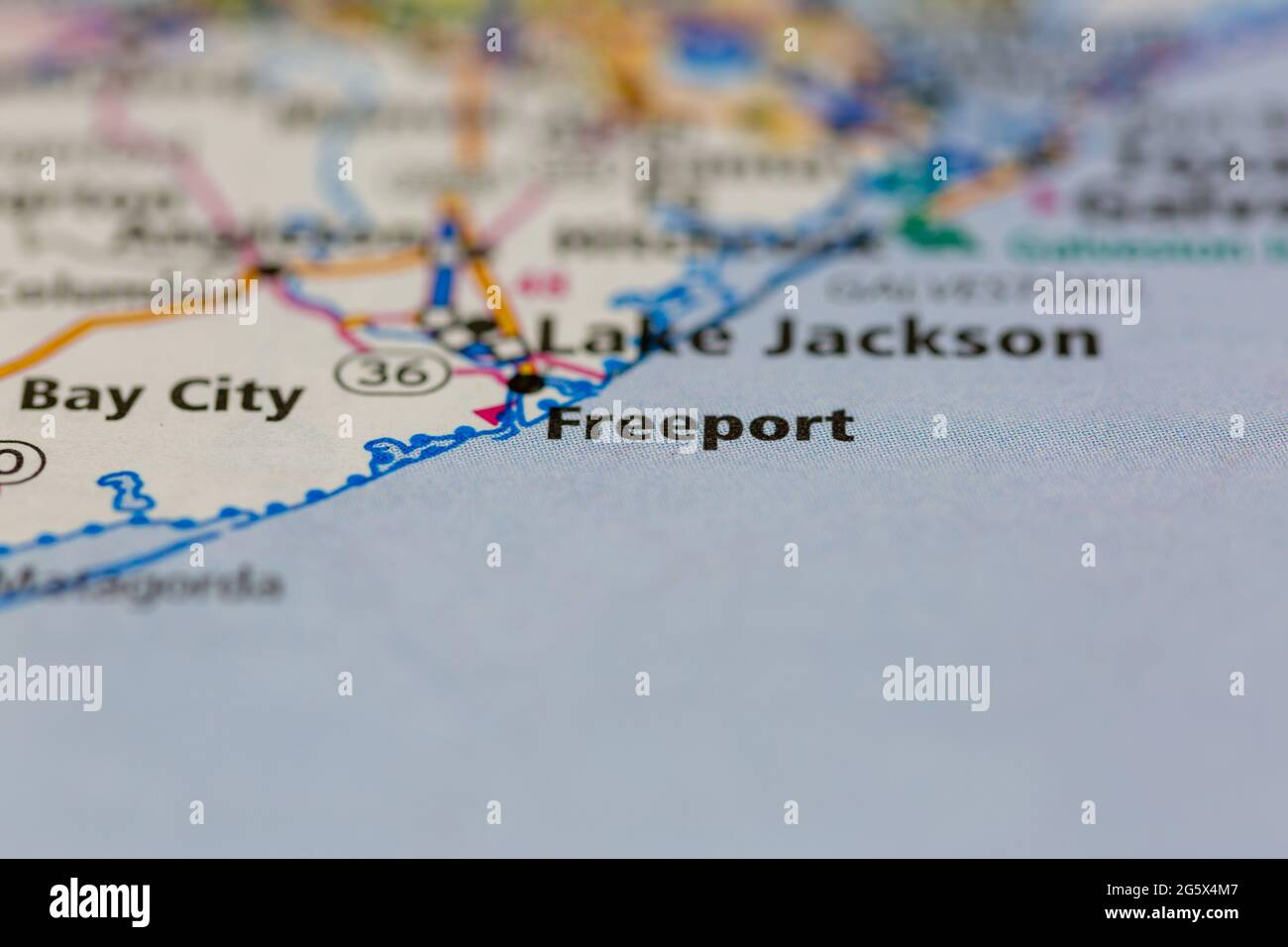Mappa di freeport texas immagini e fotografie stock ad alta risoluzione