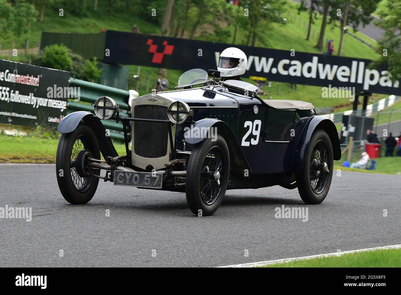 Philip Parkinson, Frazer Nash Boulogne, Frazer Nash/GN Race, VSCC, Vintage Historic Motorsport Festival, Shuttleworth Nuffield e Len Thompson Trophi Foto Stock