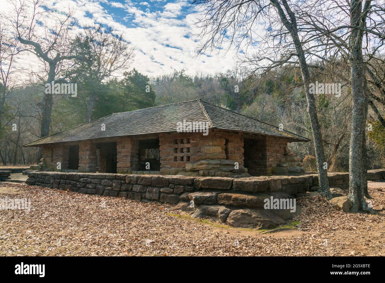 Chickasaw National Recreation Area durante l'autunno Foto Stock