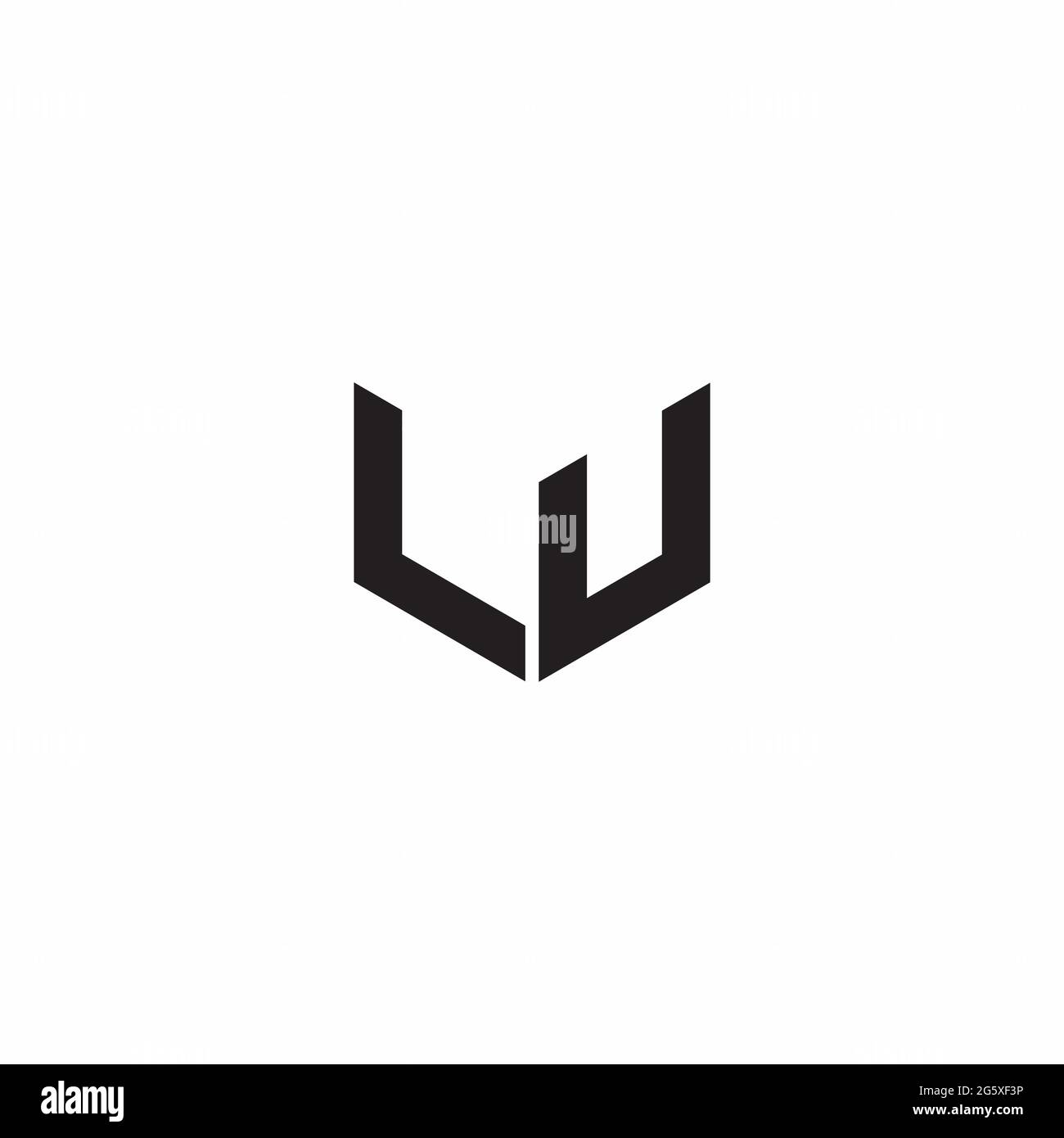 Logo Letter Monogramma disegni iniziali modello isolato su sfondo bianco Illustrazione Vettoriale