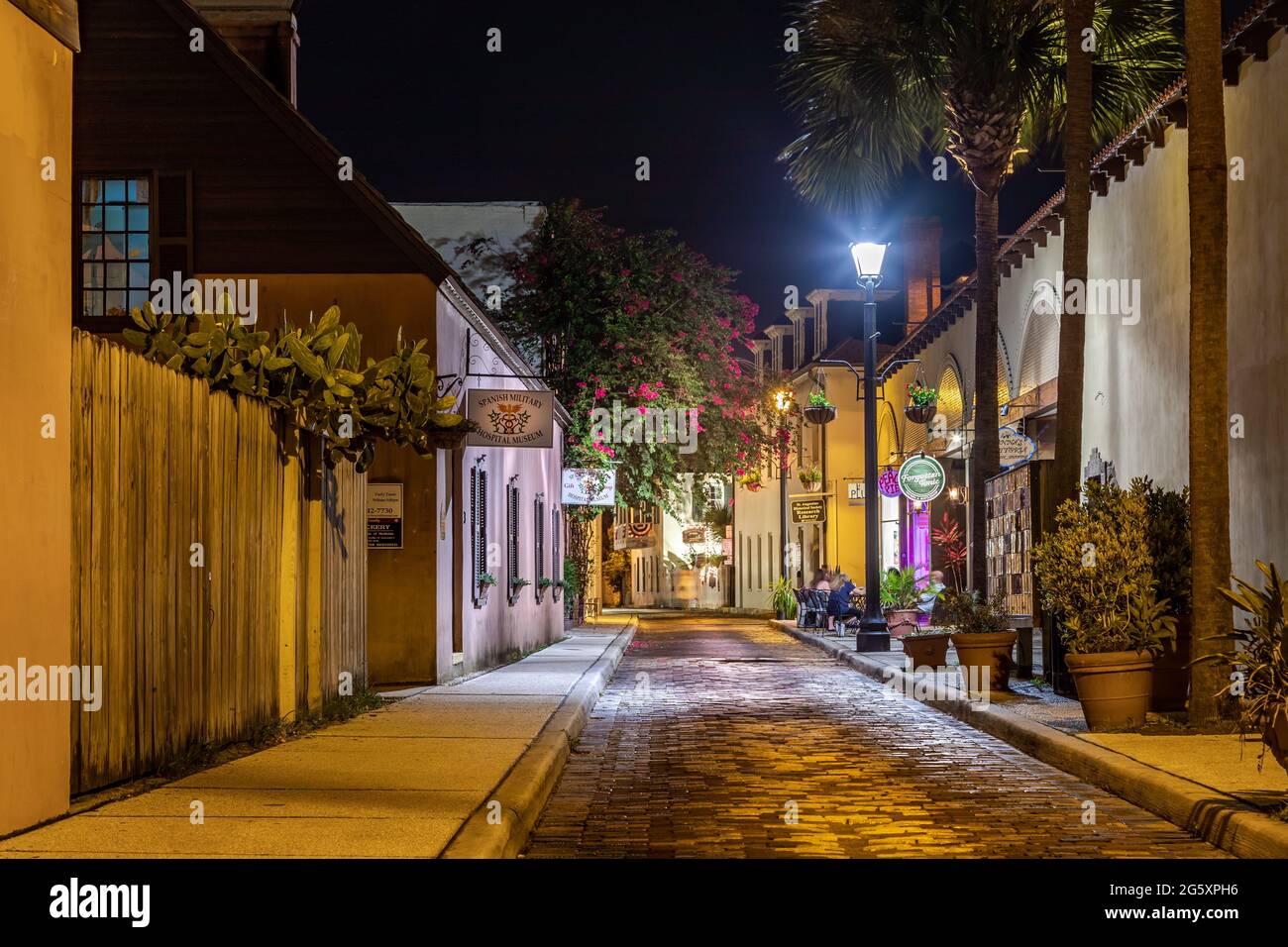 St Augustine, scene FL Foto Stock
