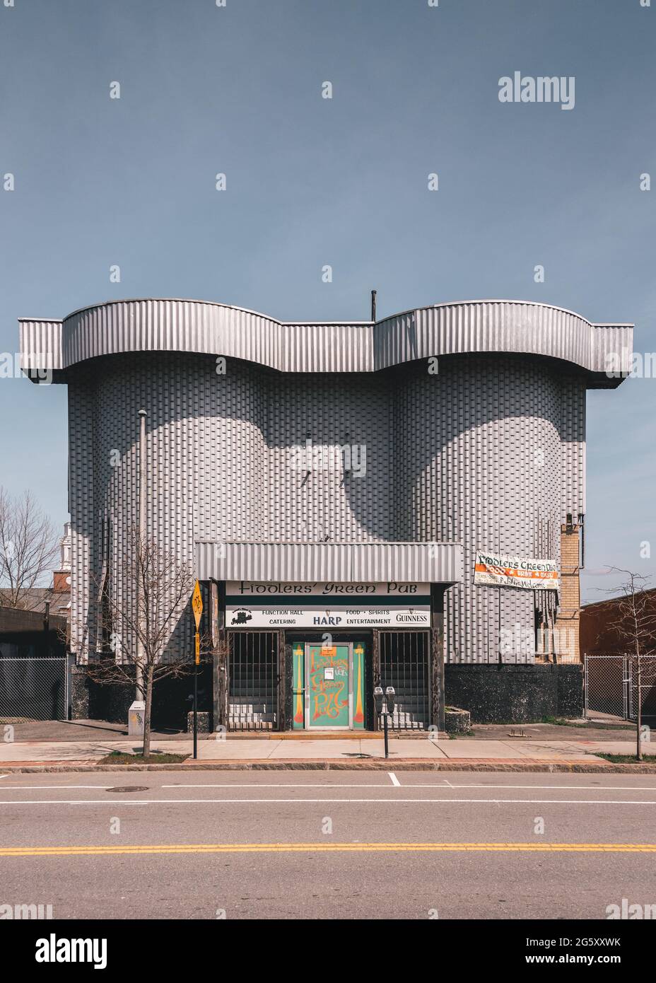 Fiddler Green Pub, in un vecchio edificio industriale a Worcester, Massachusetts Foto Stock