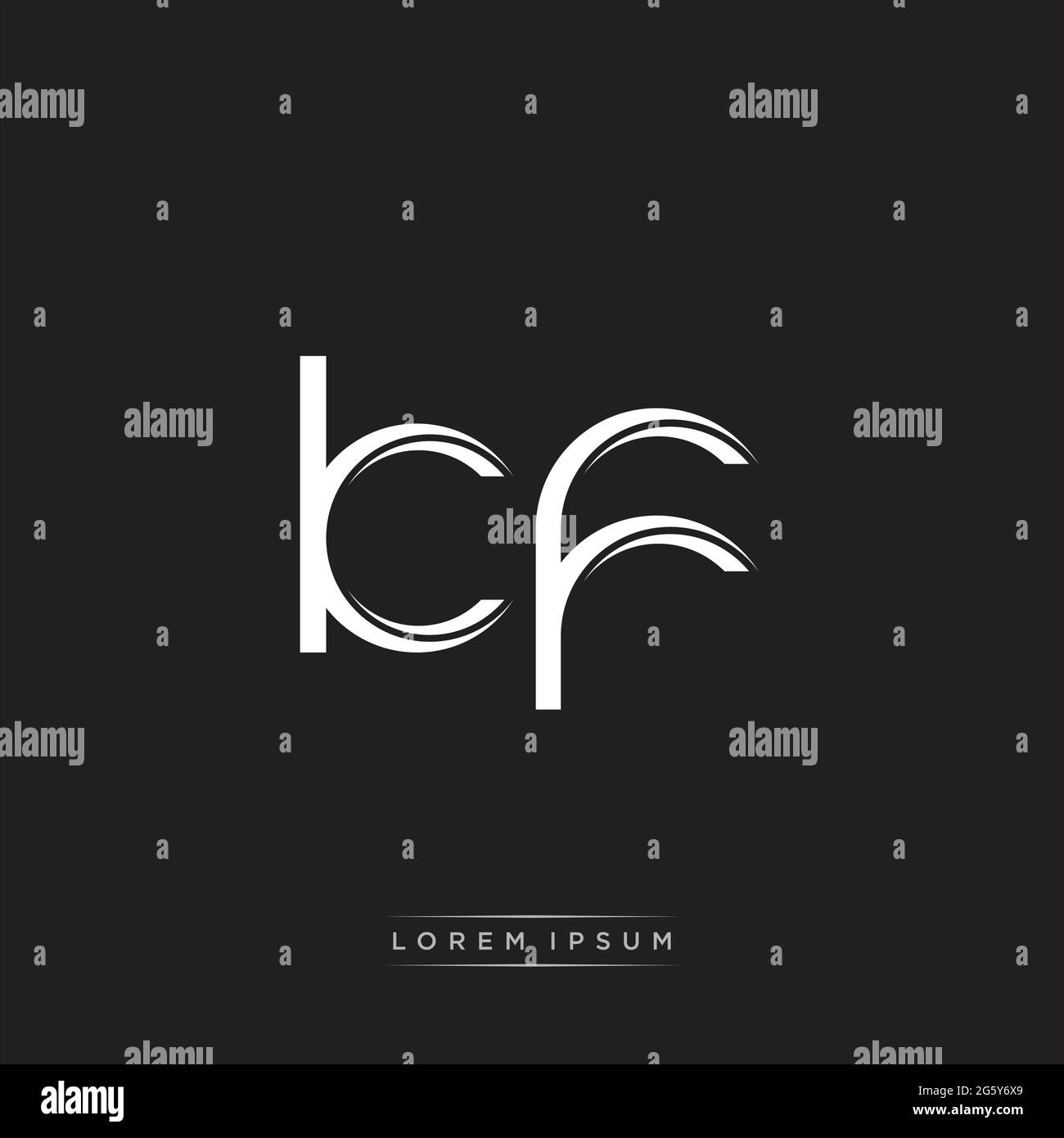 Initial Letter Split Lowercase Logo modello monogramma moderno isolato su colori Bianco Nero con vettore 10 Illustrazione Vettoriale