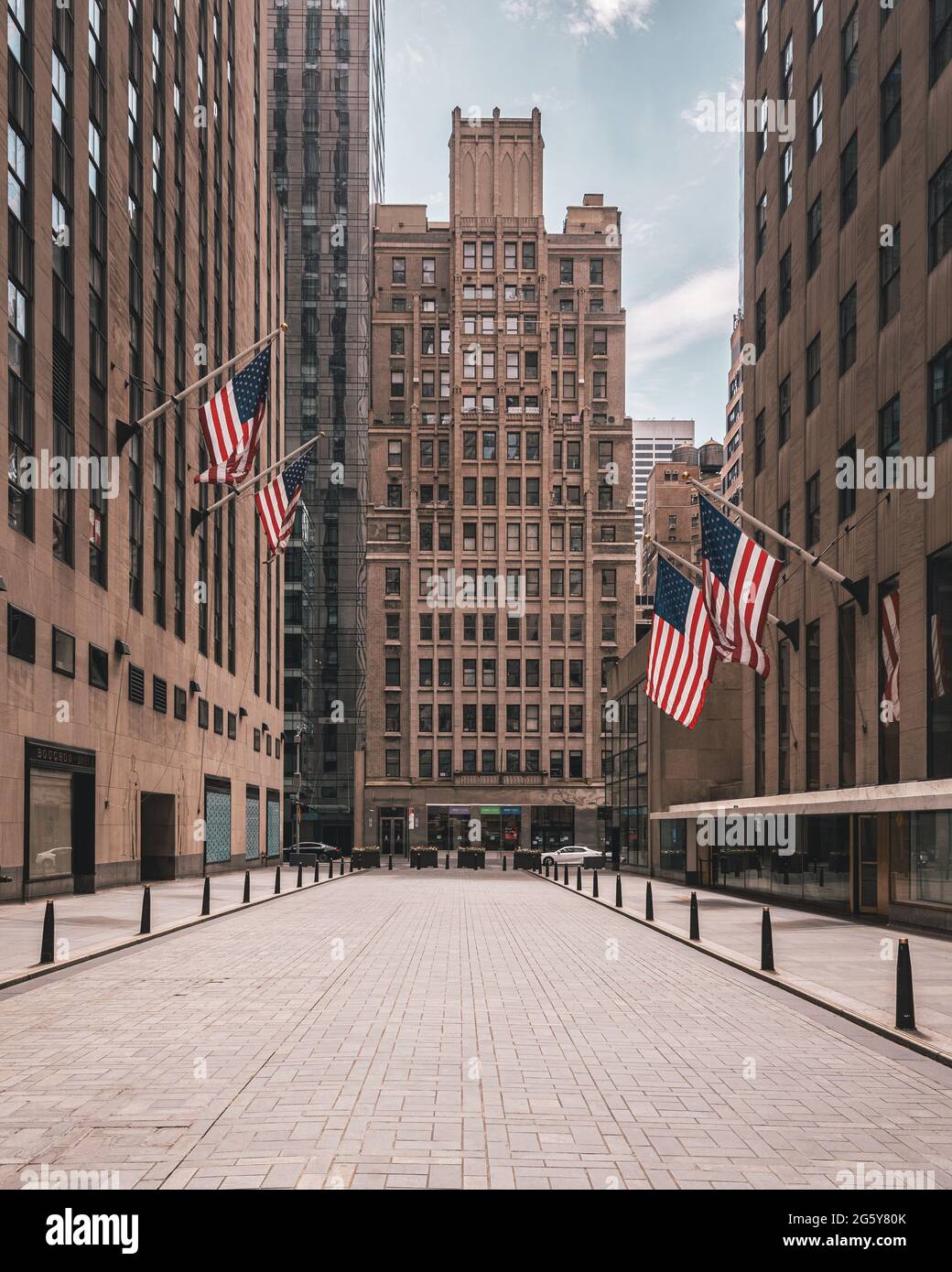 Edifici al Rockefeller Center, Midtown Manhattan, New York City Foto Stock