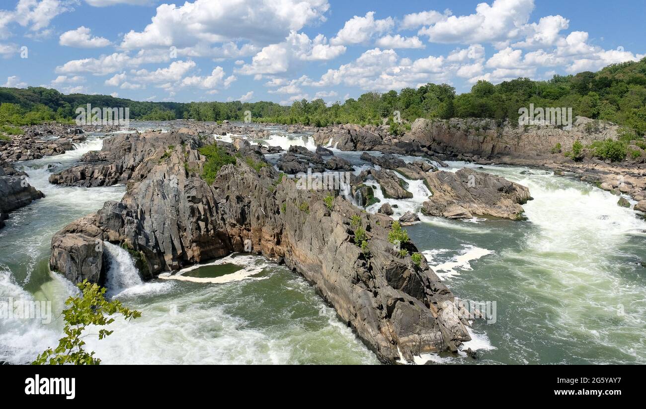 Great Falls primo piano Foto Stock