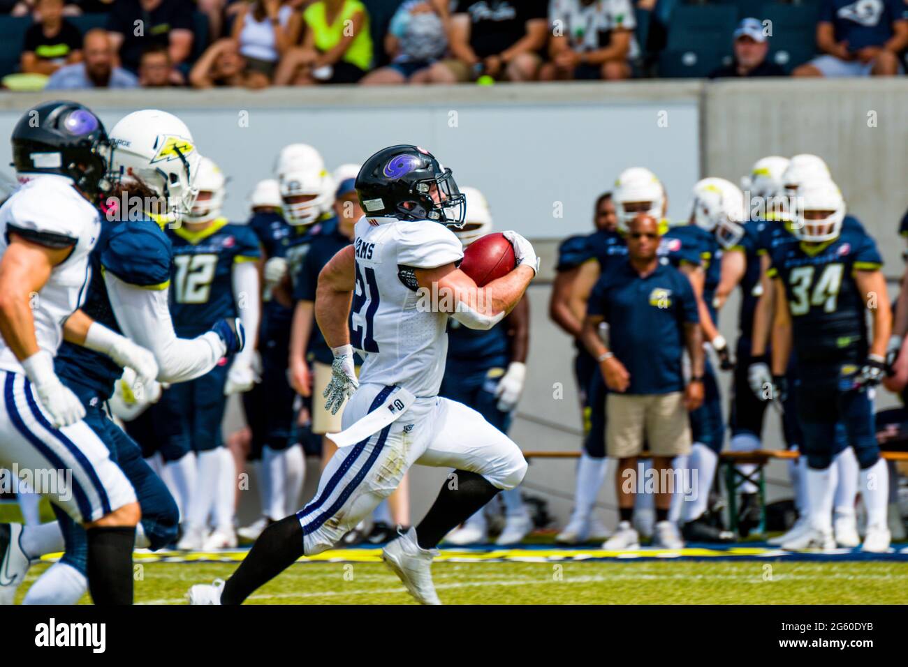 21, Gennady Adams, RB, / Frankfurt Galaxy Foto Stock