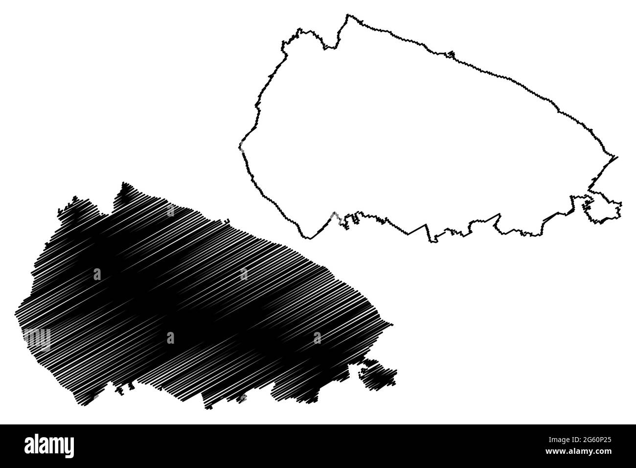 Provincia di Bari (Italia, Repubblica Italiana, Regione Puglia) mappa illustrazione vettoriale, schizzo della mappa Provincia di Bari Illustrazione Vettoriale