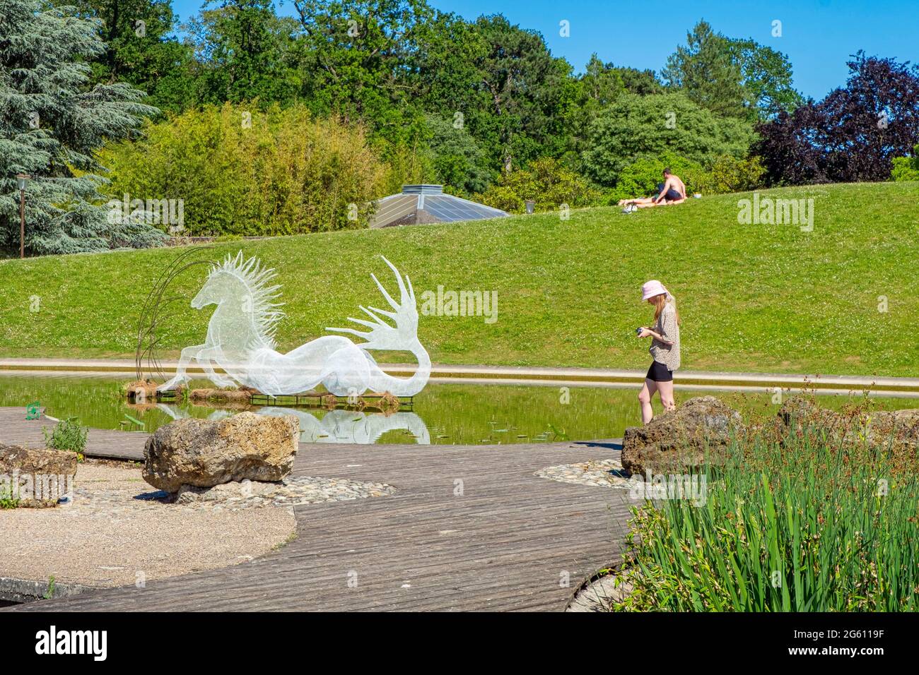 Francia, Parigi, Bois de Vincennes, le Parc Floral Foto Stock