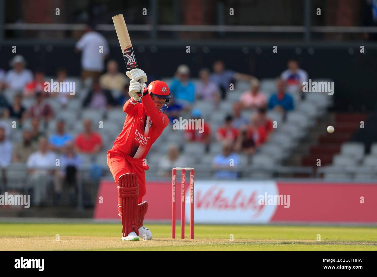 Manchester, Regno Unito. 01 luglio 2021. Keaton Jennings di Lancashire Lightning a Manchester, Regno Unito, il 7/1/2021. (Foto di Conor Molloy/News Images/Sipa USA) Credit: Sipa USA/Alamy Live News Foto Stock