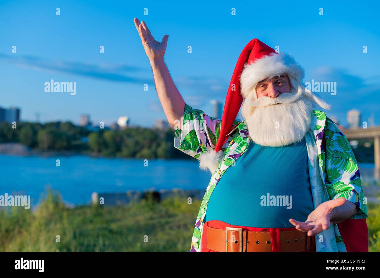 Camicia Hawaiana Di Babbo Natale - Italia - Foto 2