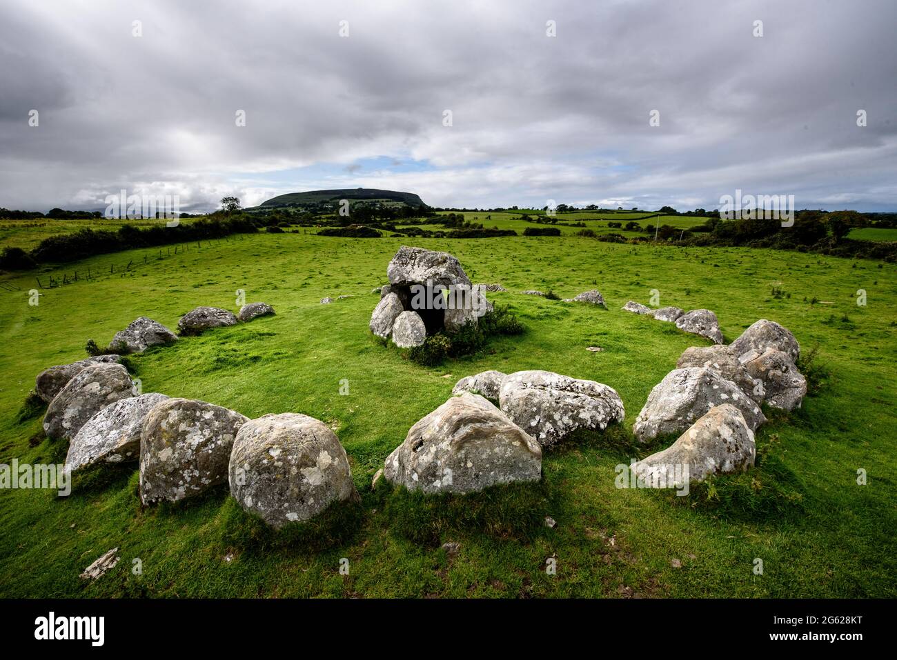 Tombe 7 Cimitero Megalitico di Carrowmore Foto Stock