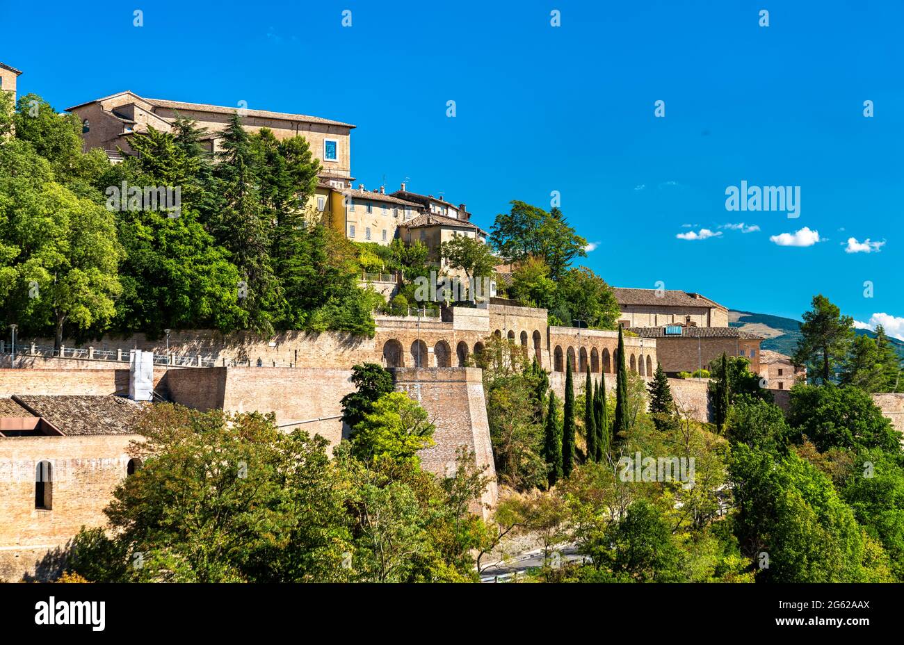 Dettagli di Urbino in Marche Foto Stock