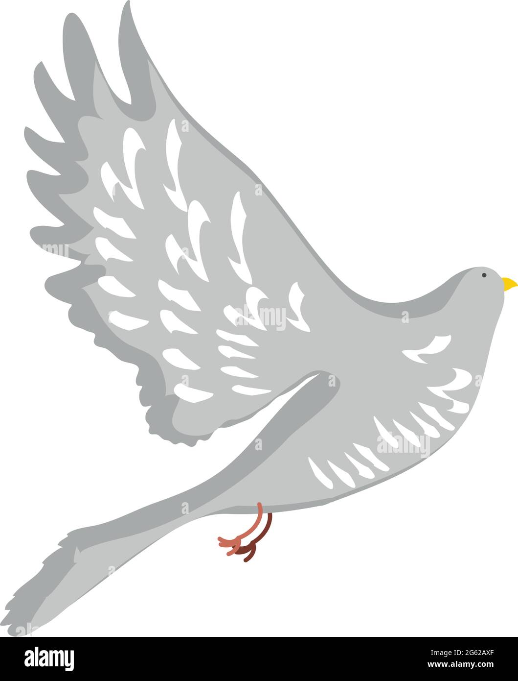 volo colomba uccello Illustrazione Vettoriale