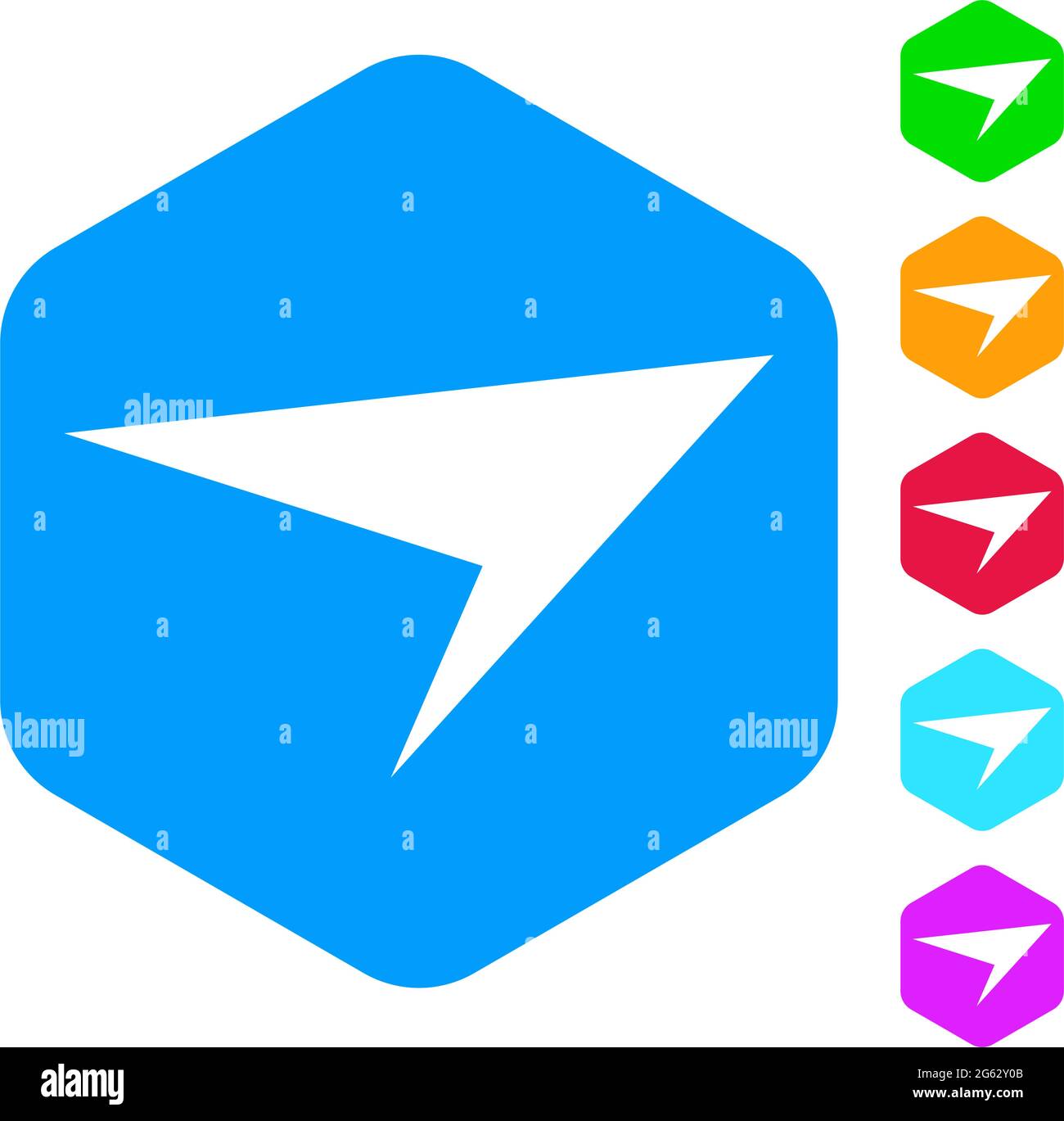 Puntatore GPS, freccia, cursore, indice, icona freccia, simbolo. Pittogramma dinamico a freccia – illustrazione vettoriale di stock, grafica clip-art Illustrazione Vettoriale