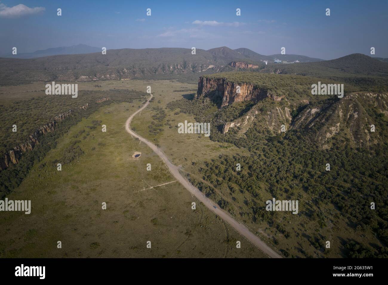 Hell's Gate National Paris, Naivasha, Kenya, Africa orientale. Foto Stock