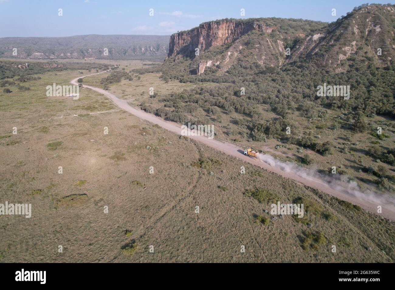 Hell's Gate National Paris, Naivasha, Kenya, Africa orientale. Foto Stock