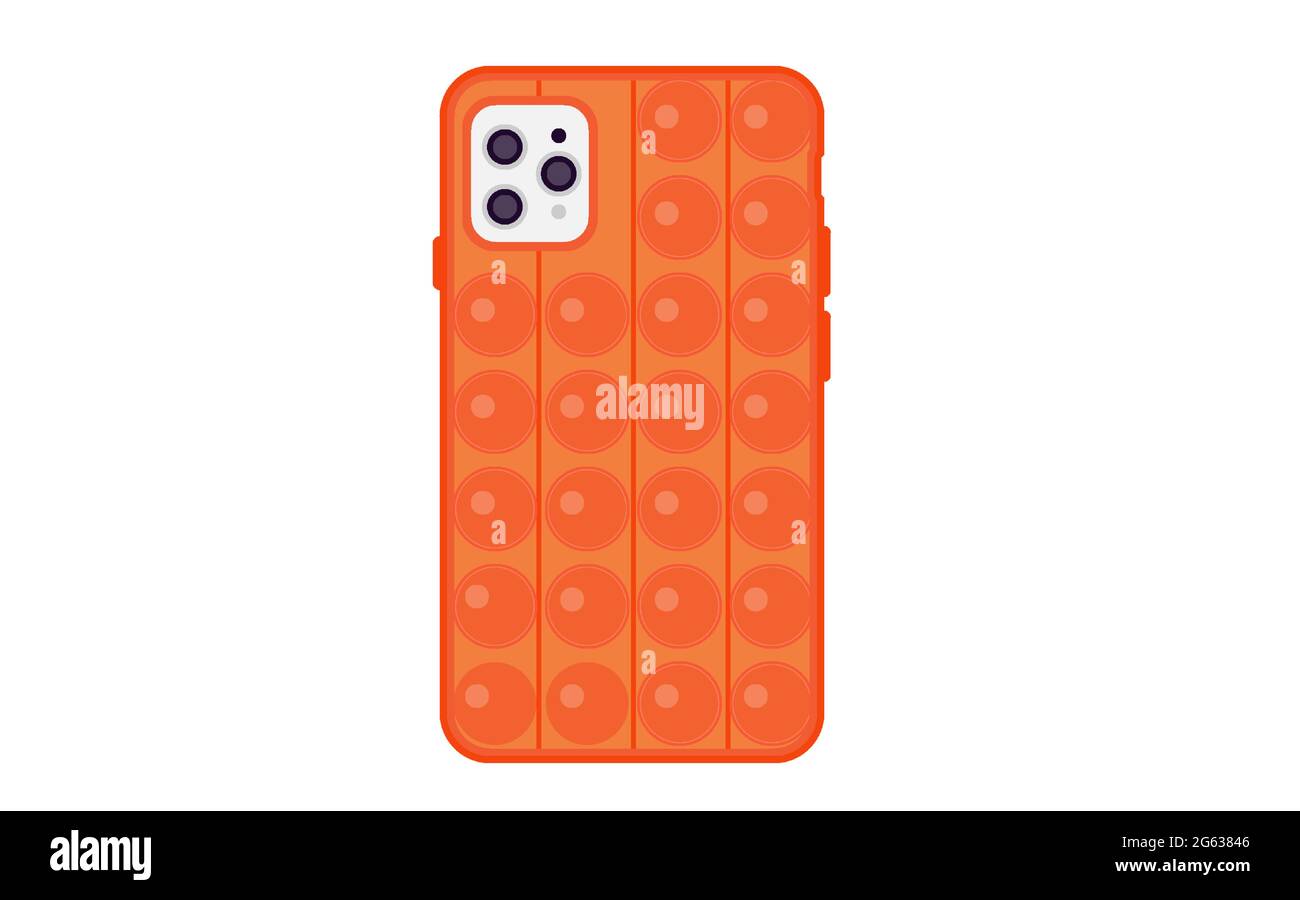 Design della custodia del telefono. Nuova tendenza. Popit.trend Illustrazione Vettoriale